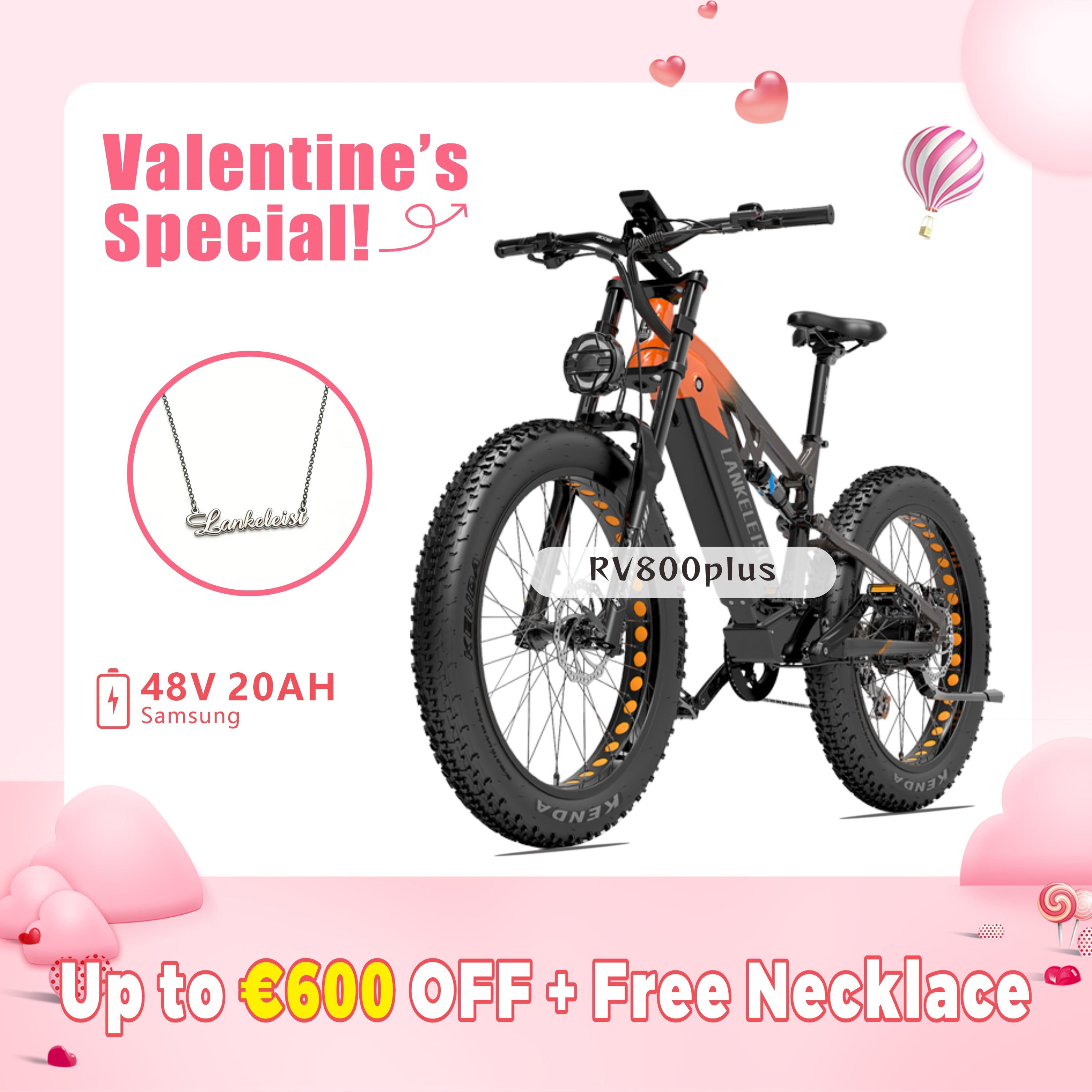 LANKELEISI RV800 Plus High Quality 750W Bafang Motor Electric Mountain Bike