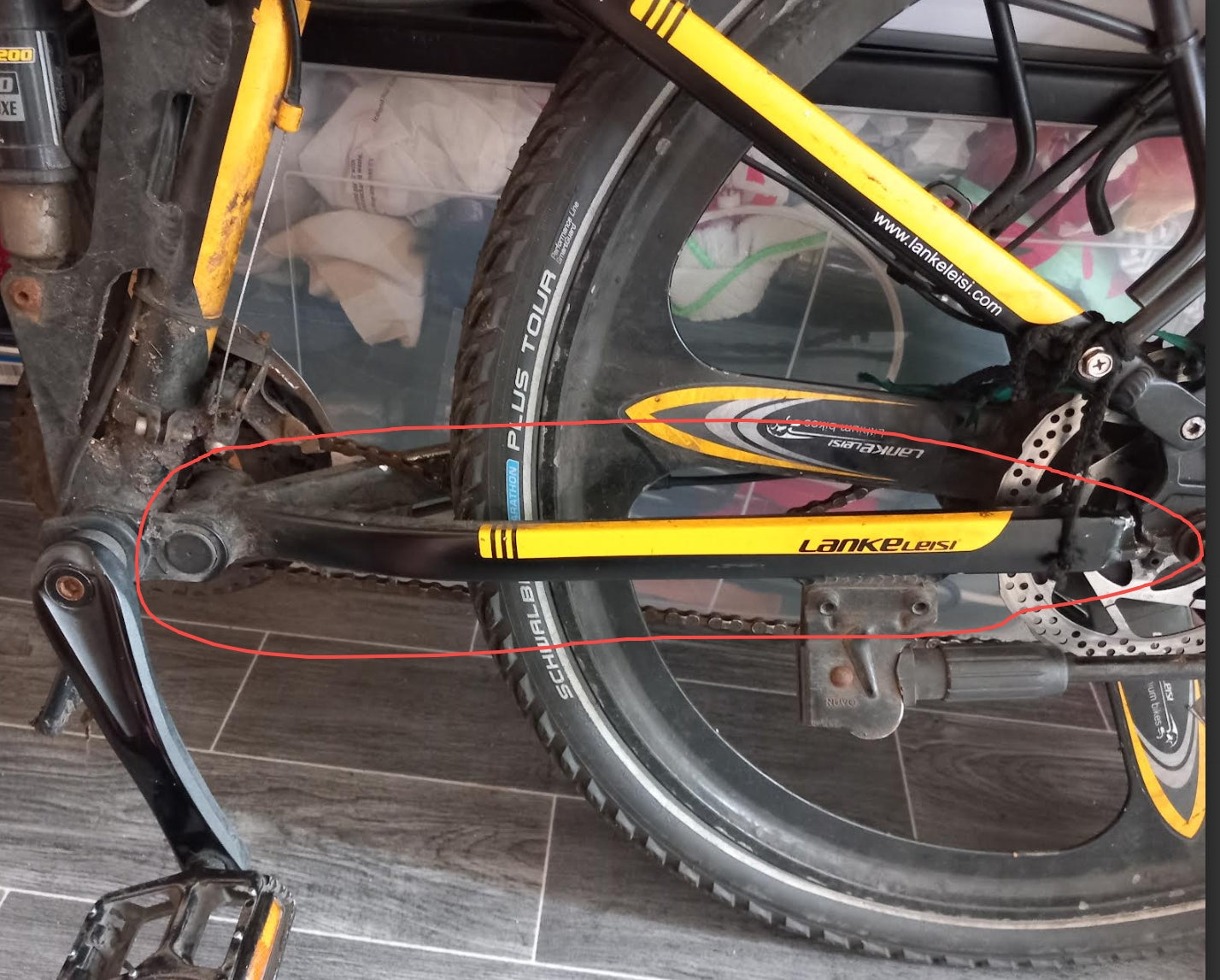 Lankeleisi e-bike Rear wheel frame parts