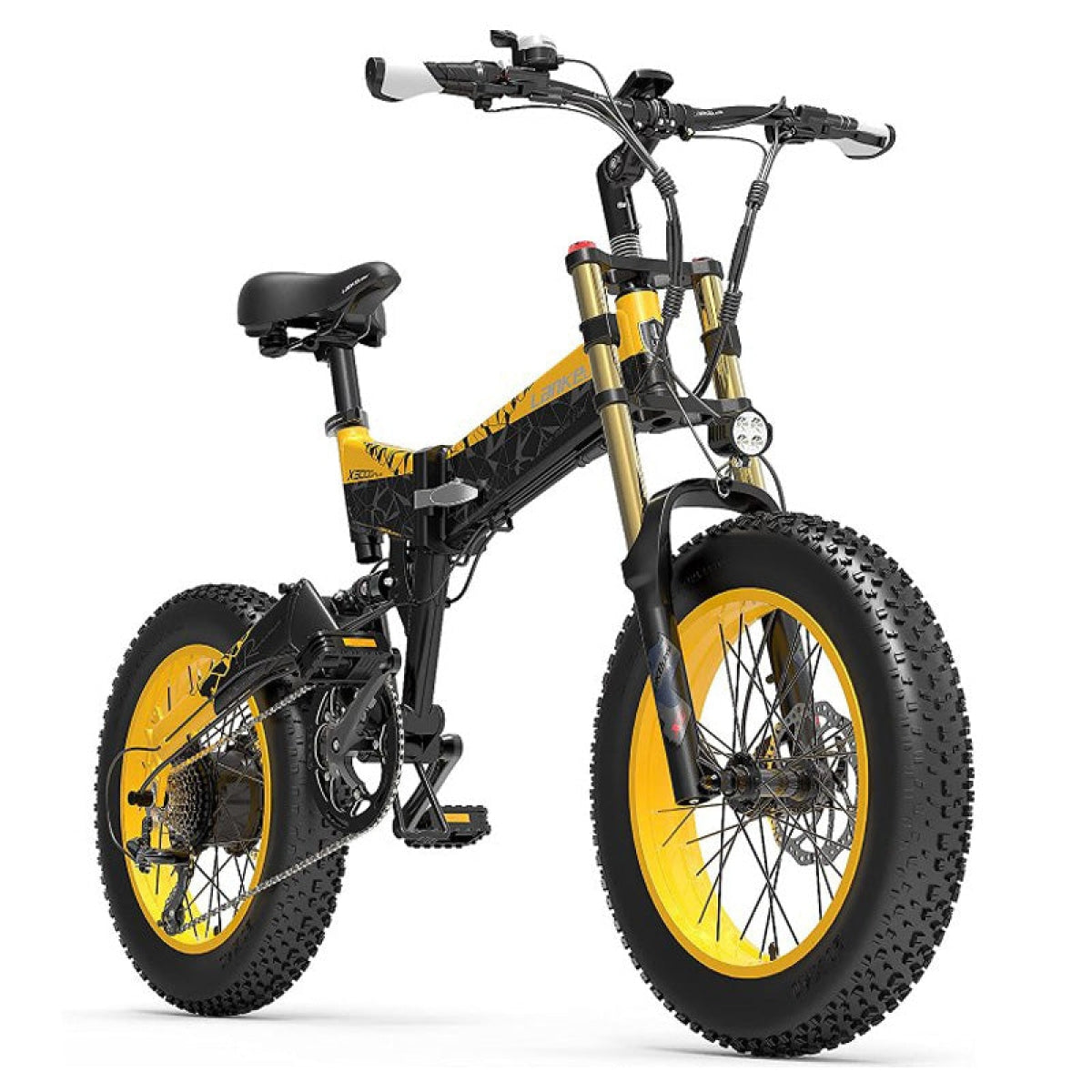 【Pre-Sale】LANKELEISI X3000Plus-UP Fat Tire Snow Electric Bike(Yellow) - lankeleisi-bikes