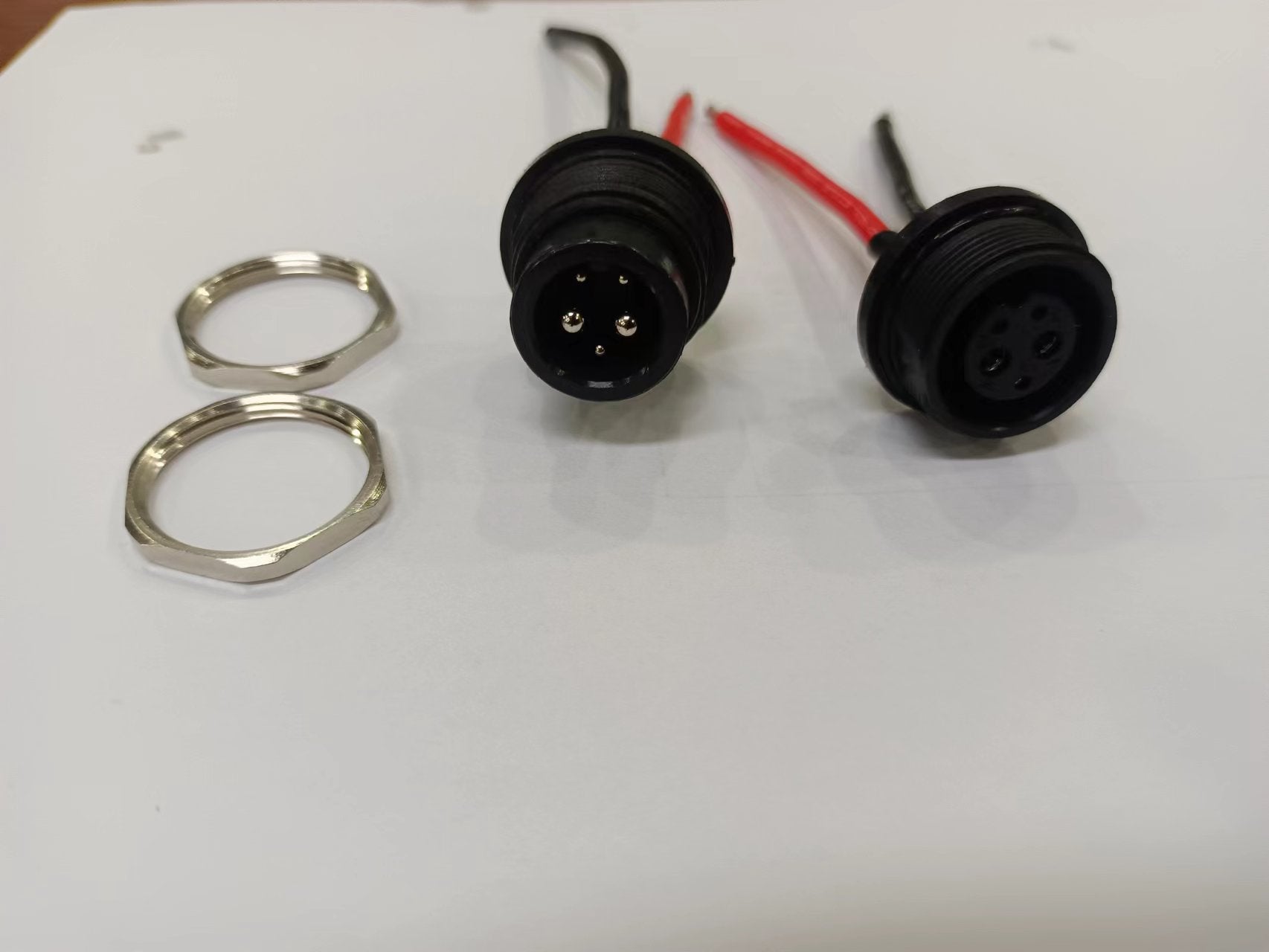 Charging port on the frame of the LANKELEISI Electric Bike