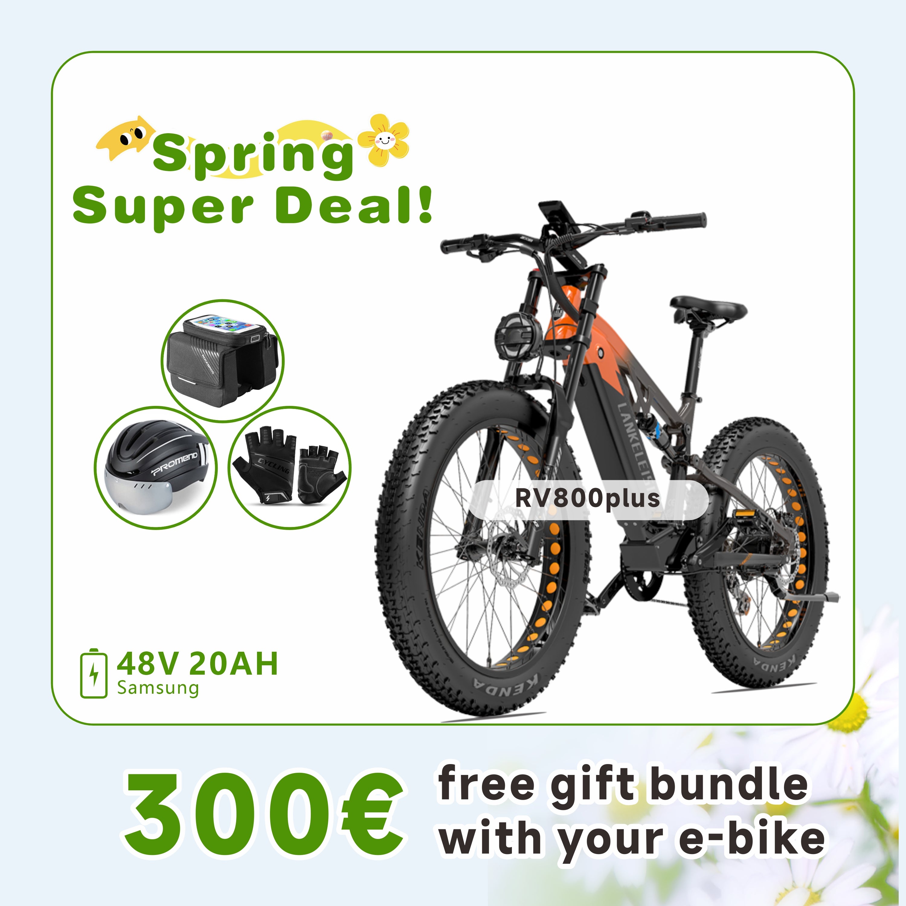 LANKELEISI RV800 Plus High Quality 750W Bafang Motor Electric Mountain Bike
