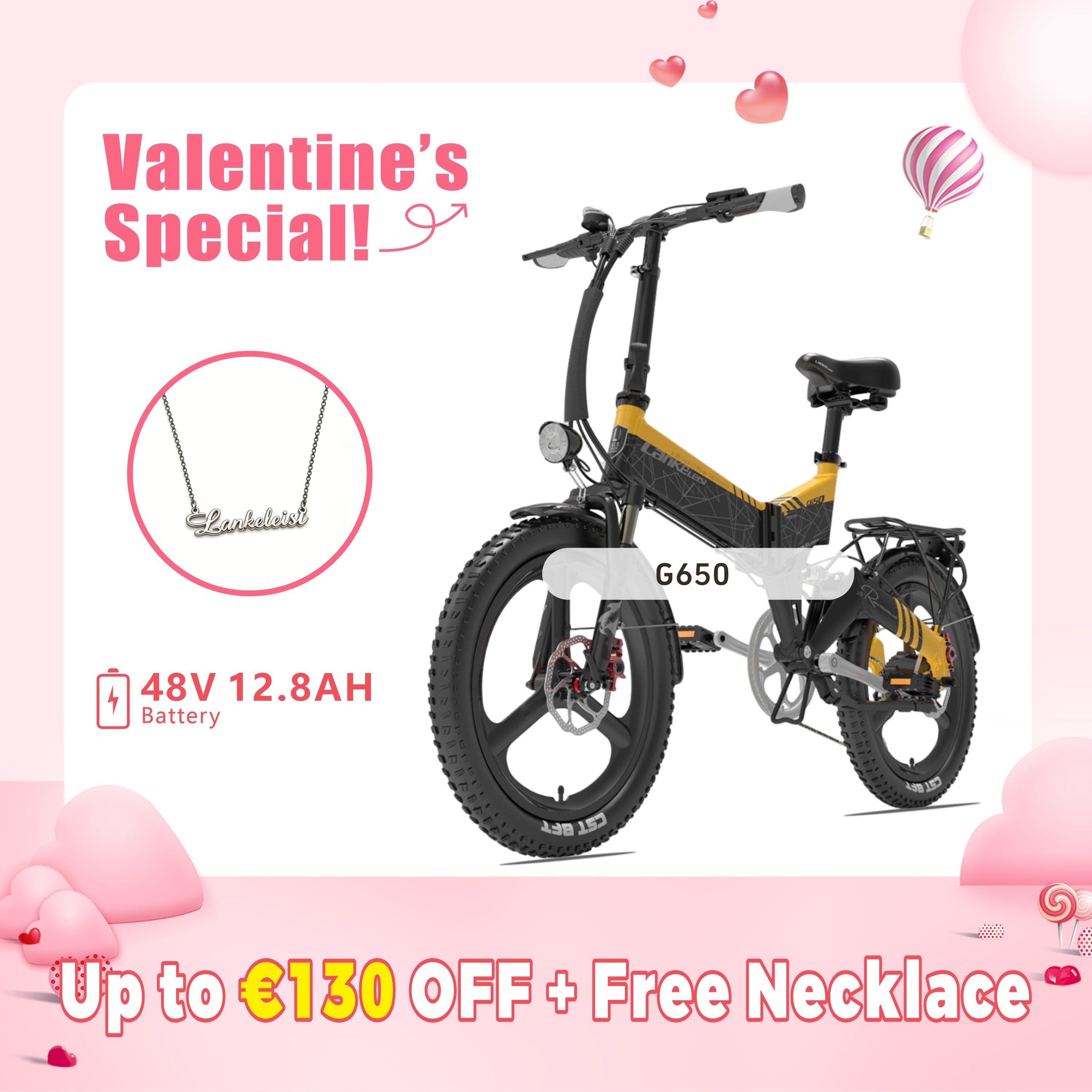 Lankeleisi G650 Folding Electric City Bike