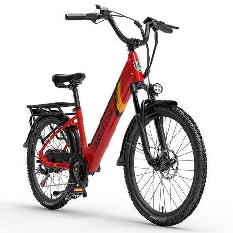 【Pre-Sale】LANKELEISI ES500PRO Electric City Bike（NEW IN 2023）（Red）
