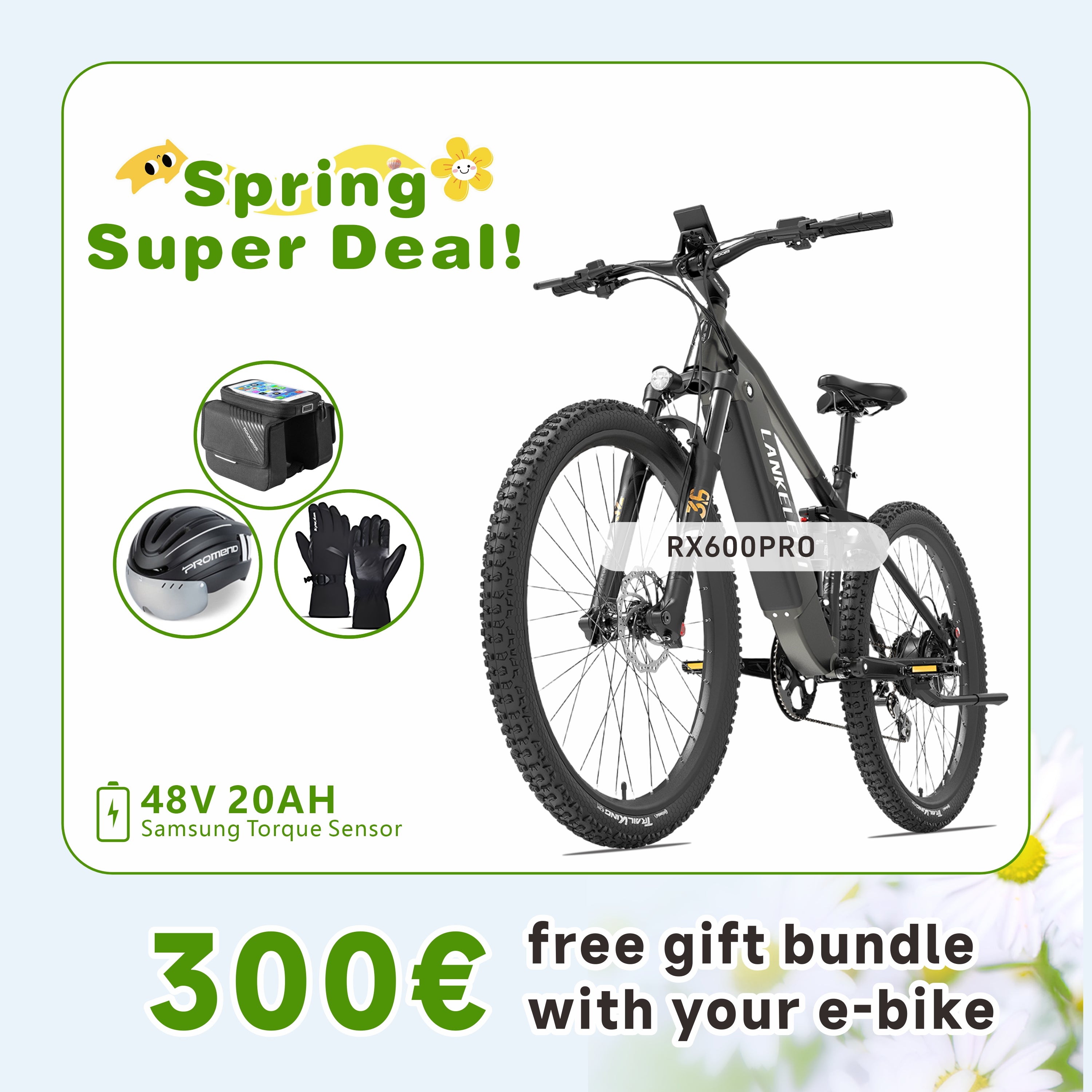 LANKELEISI RX600PRO Mountain Electric Bike