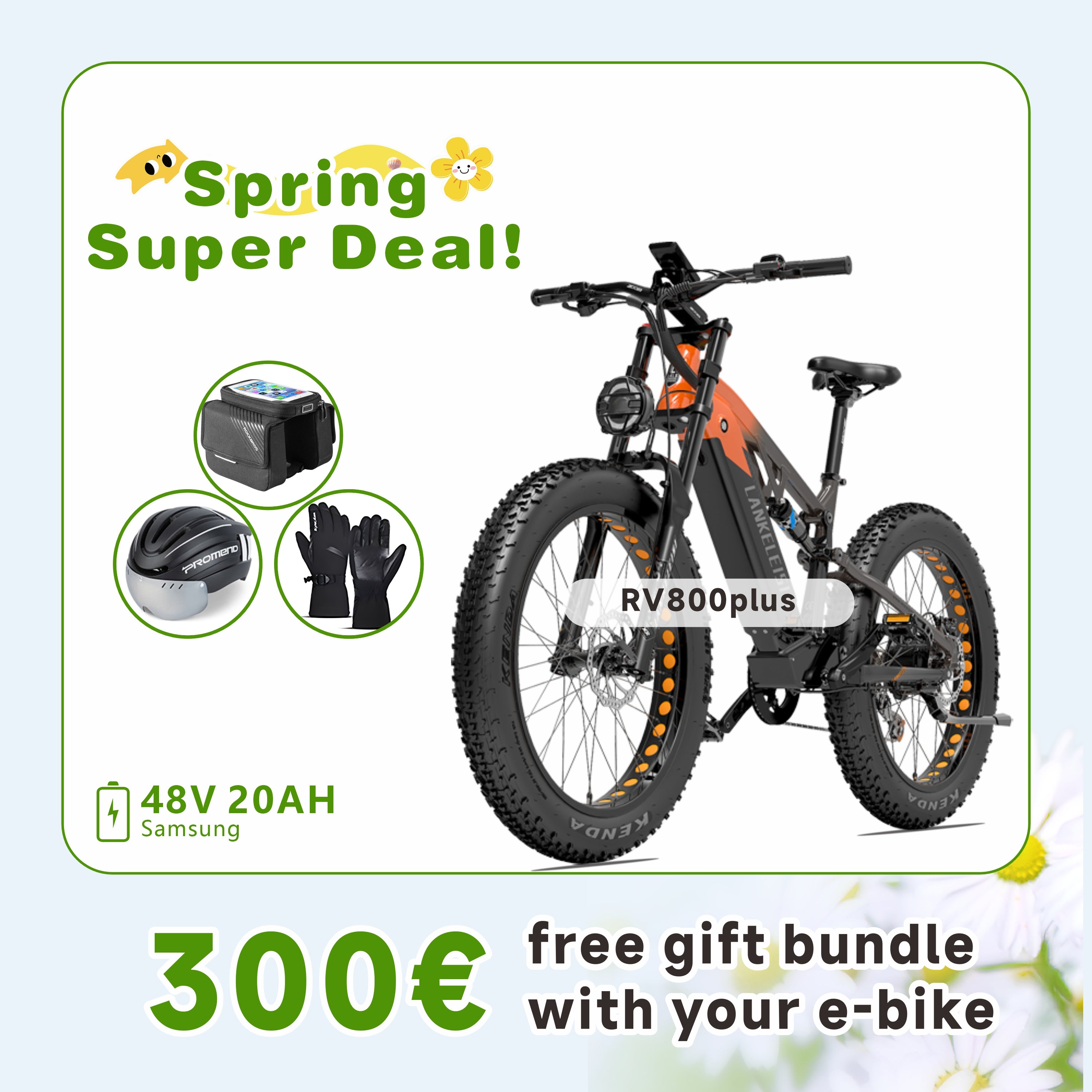 LANKELEISI RV800 Plus High Quality 750W Bafang Motor Electric Mountain Bike